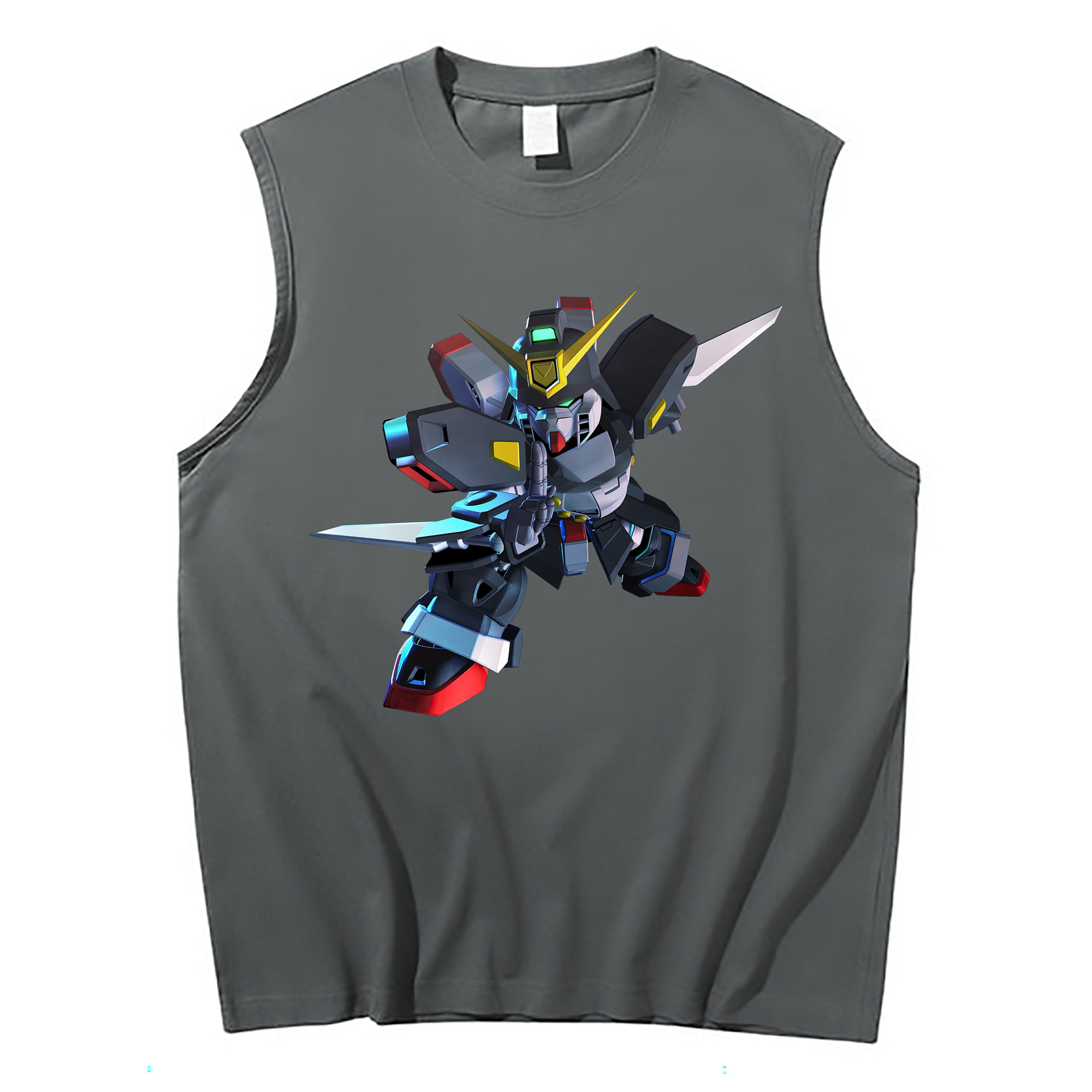 （画像用） 機動戦士ガンダム Mobile Suit Gundam コットン100％タンクトップ（フロントプリント）